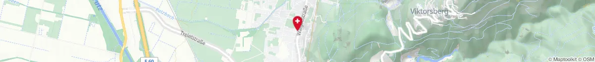 Kartendarstellung des Standorts für Arbogast-Apotheke in 6837 Weiler